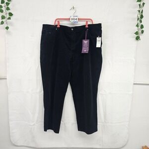 black Gloria Vanderbilt pants 26W Short, classic fit, straight, tummy slim